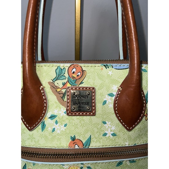 Dooney & Bourke Disney Orange Bird Satchel Bag Epcot International Flower 2022 - Picture 6 of 14